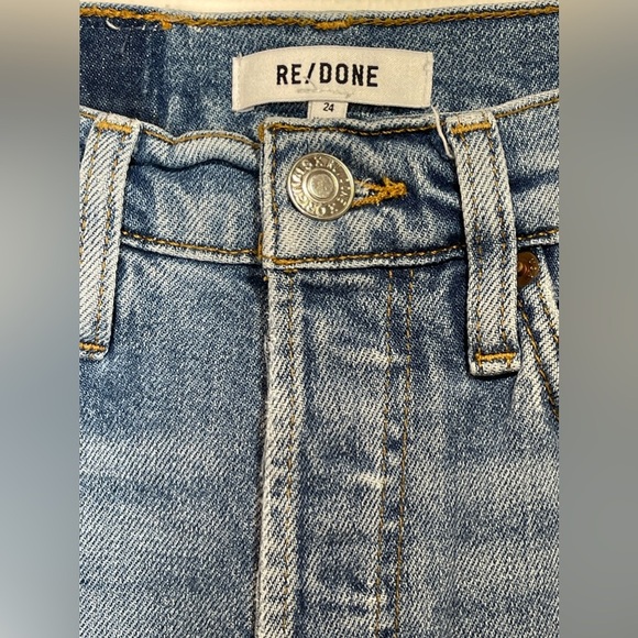 RE/DONE Jeans Women’s Size 24 Originals 80s Slim Straight in Brisk Blue - Picture 9 of 15